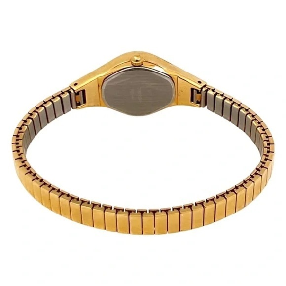 ANNE KLEIN • Vintage Gold Stretch Diamond Watch New Battery Ready To Wear - Picture 4 of 7